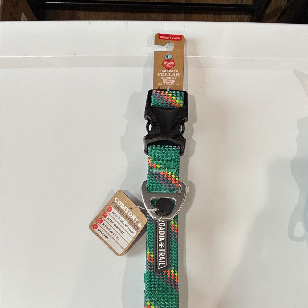 Arcadia Trail Green Dog Collar